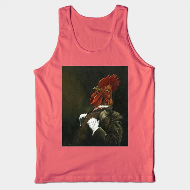 Victorian Cockerel Tank Top by mictomart